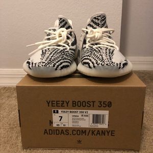 Zebra yeezys